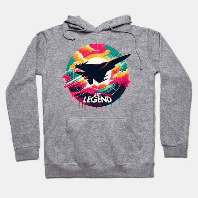 Jet fighter Hoodie by Vehicles-Art